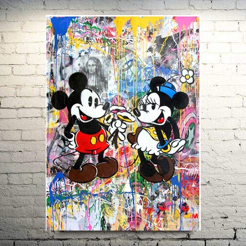 Amazon｜Faicai Art ストリートアート 有名な漫画 キャラクター 絵画