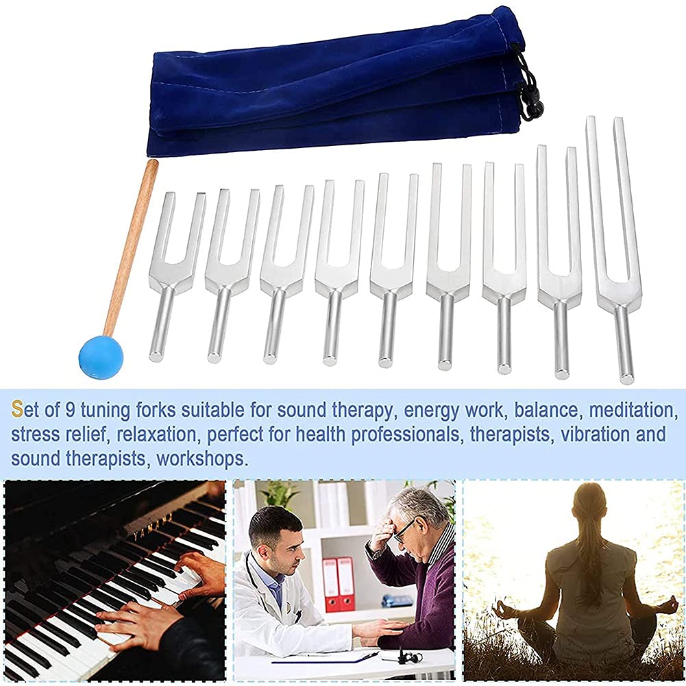 Amazon.co.jp: 音叉セット、9個174/285/396/417/528/639/741/852