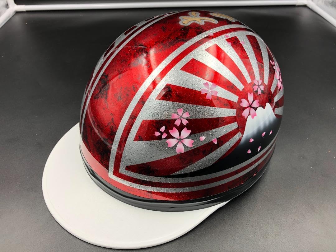 コルク半カスタム富士日章三つボタンレッドラップラメ桜高級クリヤ