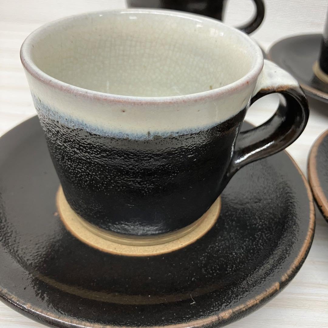 値下げ！未使用 牛ノ戸焼 人気 カップ＆ソーサー 染め分け 鳥取 値下げ