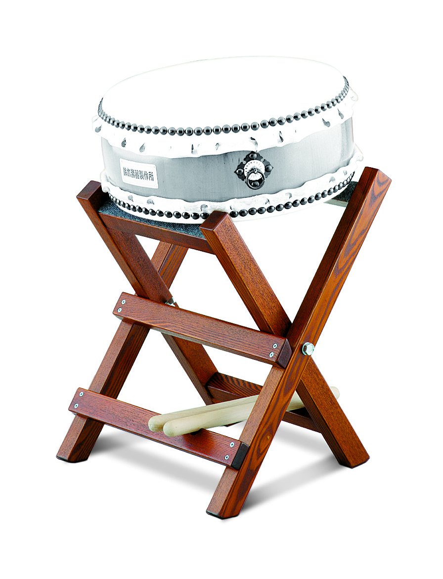 良品】締め太鼓 バチ 34cm×18cm 打楽器 和太鼓 節約 良品】締め太鼓