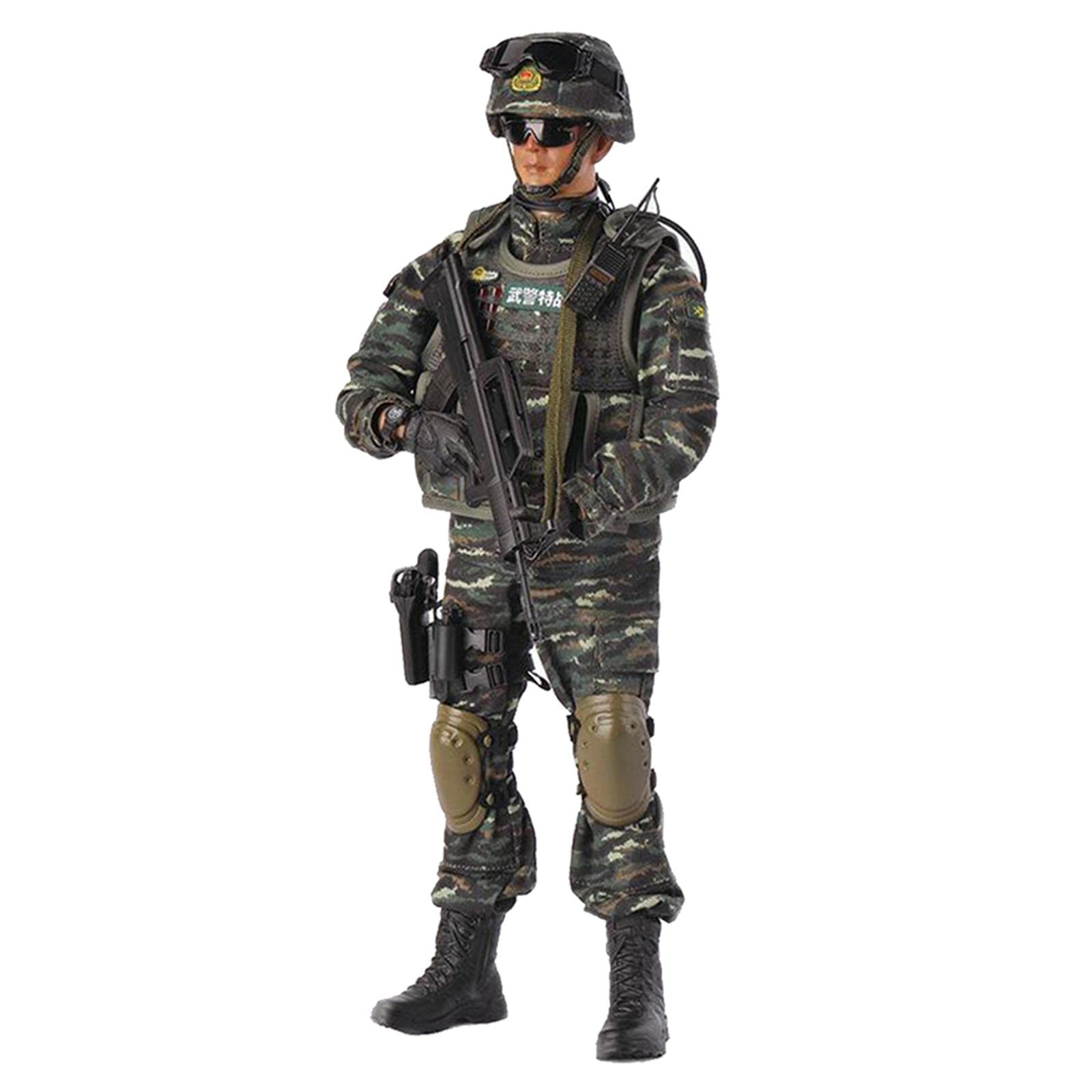 Amazon.co.jp: 1/6特殊部隊フィギュア、DIY可動式リアルヘッド