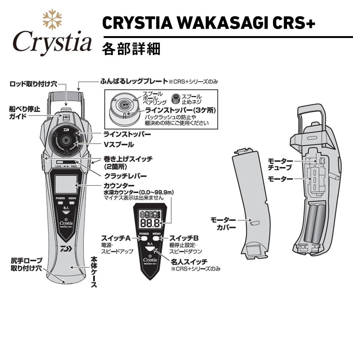 Amazon | ダイワ(DAIWA) ワカサギ用電動リール クリスティア ワカサギ