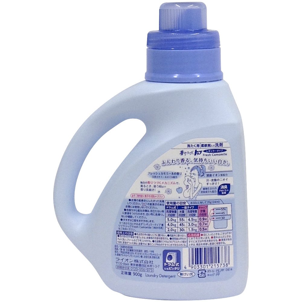 Amazon | 香りつづくトップ フレッシュカモミール 柔軟剤入り洗剤 蛍光