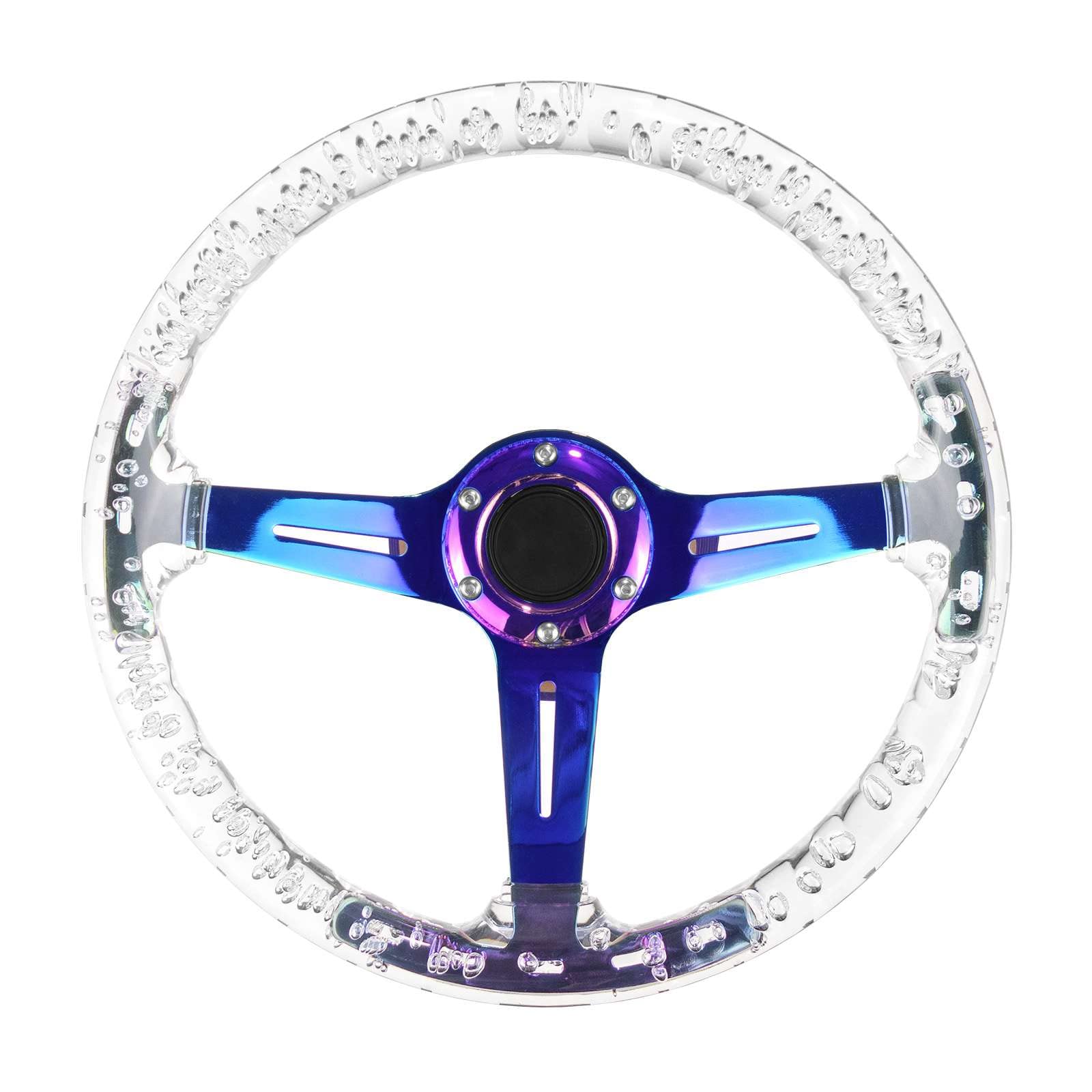 Amazon | ユニバーサルクリスタルクリアステアリングホイール ネオ