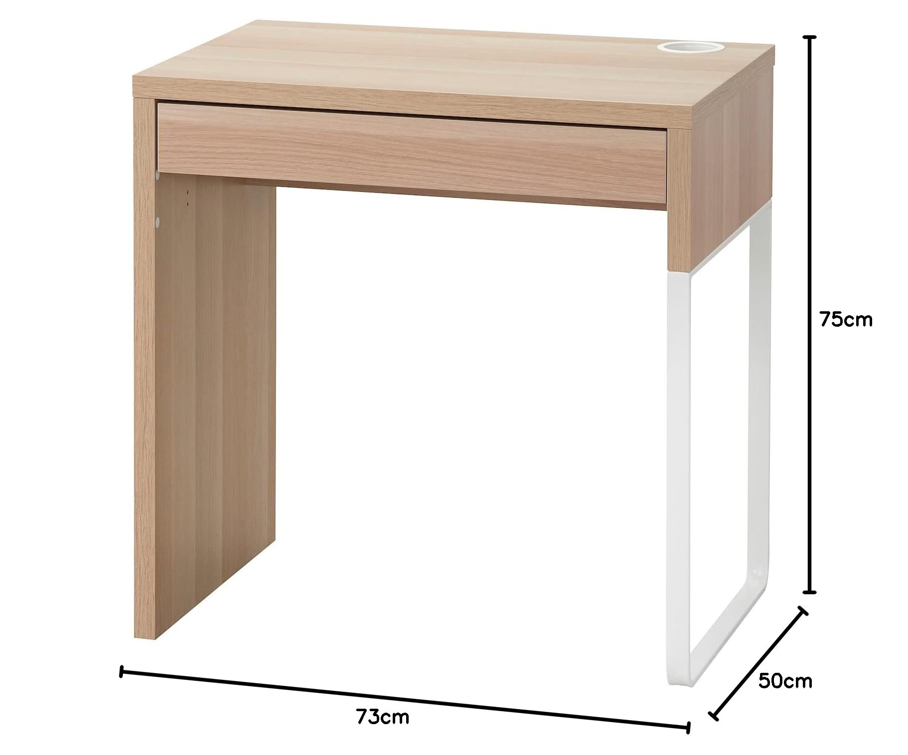 Amazon.co.jp: IKEA/イケア MICKE：デスク73x50 cm ホワイト