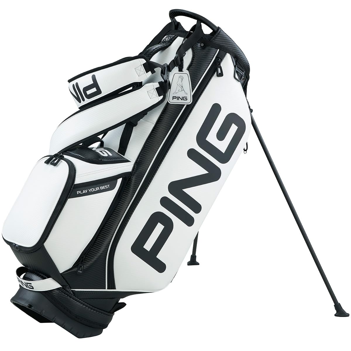 PING HOOFER TOUR ゴルフバッグ ホワイト Ping Hoofer Tour Stand Bag