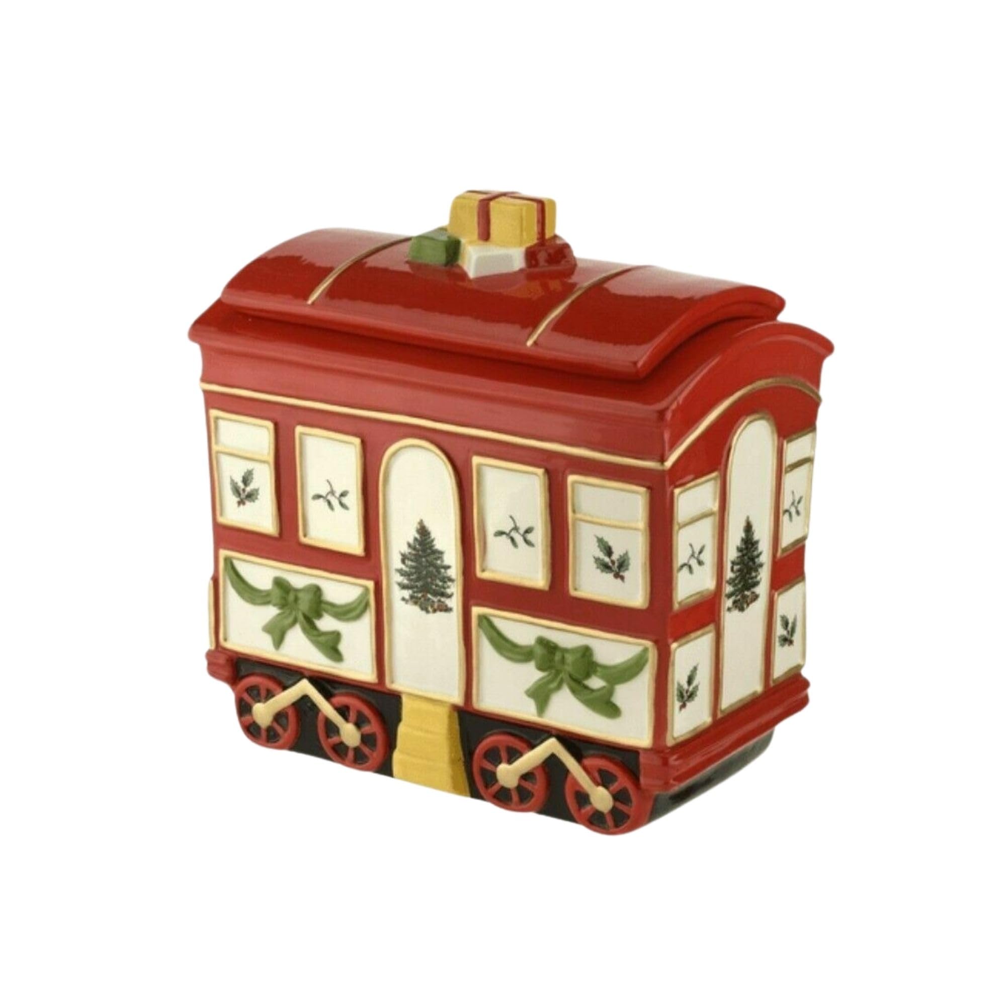 Amazon.com - Spode Christmas Tree Cookie Jar with Lid, 8.5