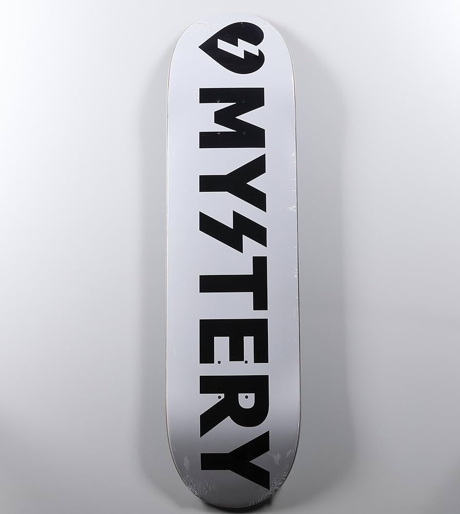 Amazon.co.jp: MYSTERY SKATEBOARD WHITE LOGO 8.25 inch ミステリー
