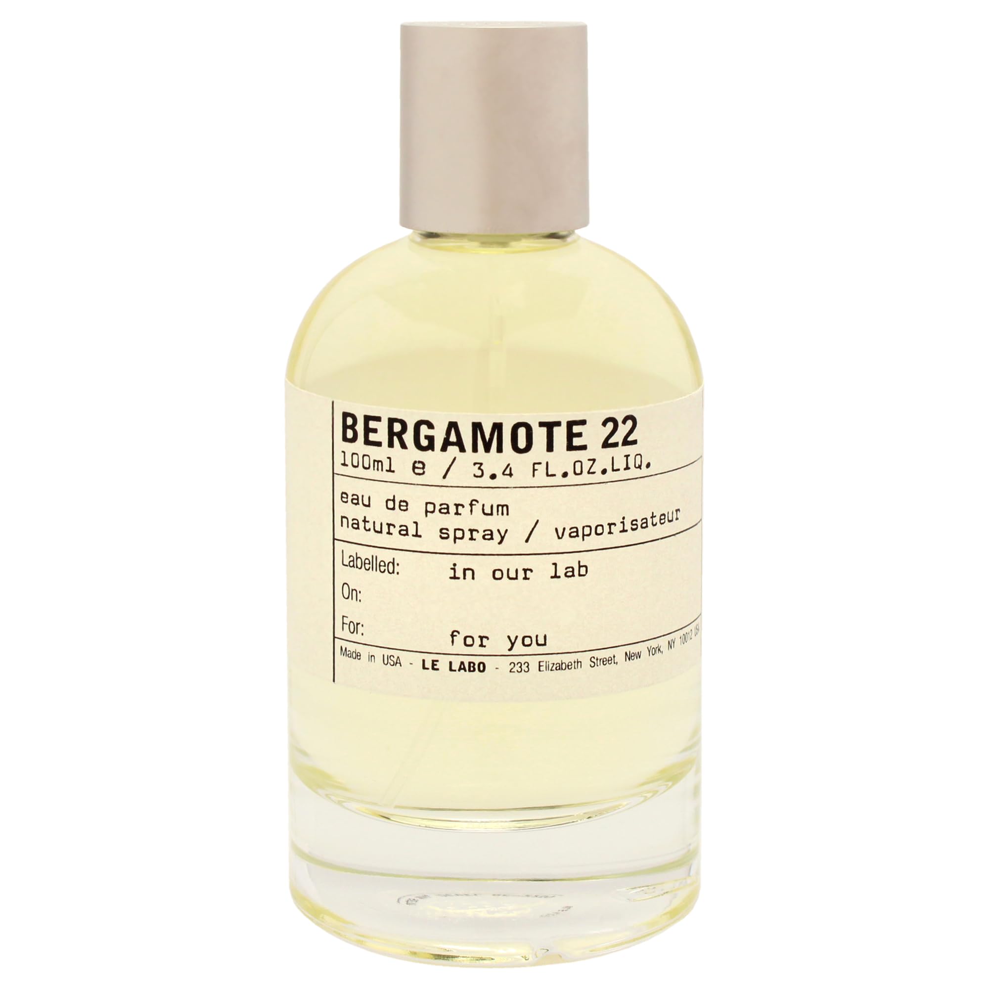 Amazon.com : Bergamotte 22 by Le Labo for Unisex - 3.4 oz EDP
