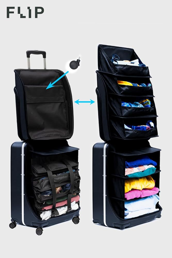 Amazon.com | FLIP The Suitcase That Turns Into a Shelf 47L Carry