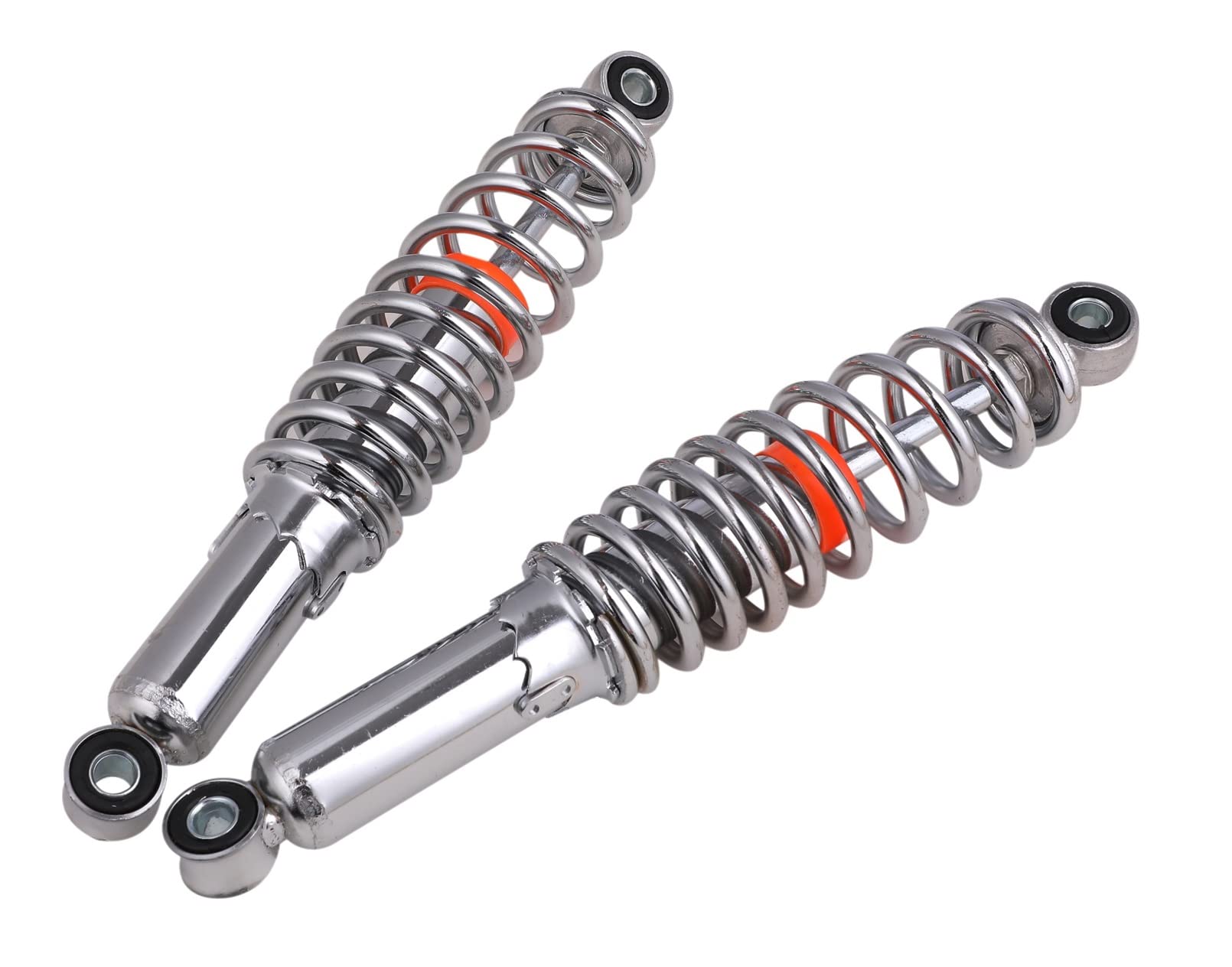 Amazon.co.jp: バイク用 リア サスペンション 左右セット メッキ