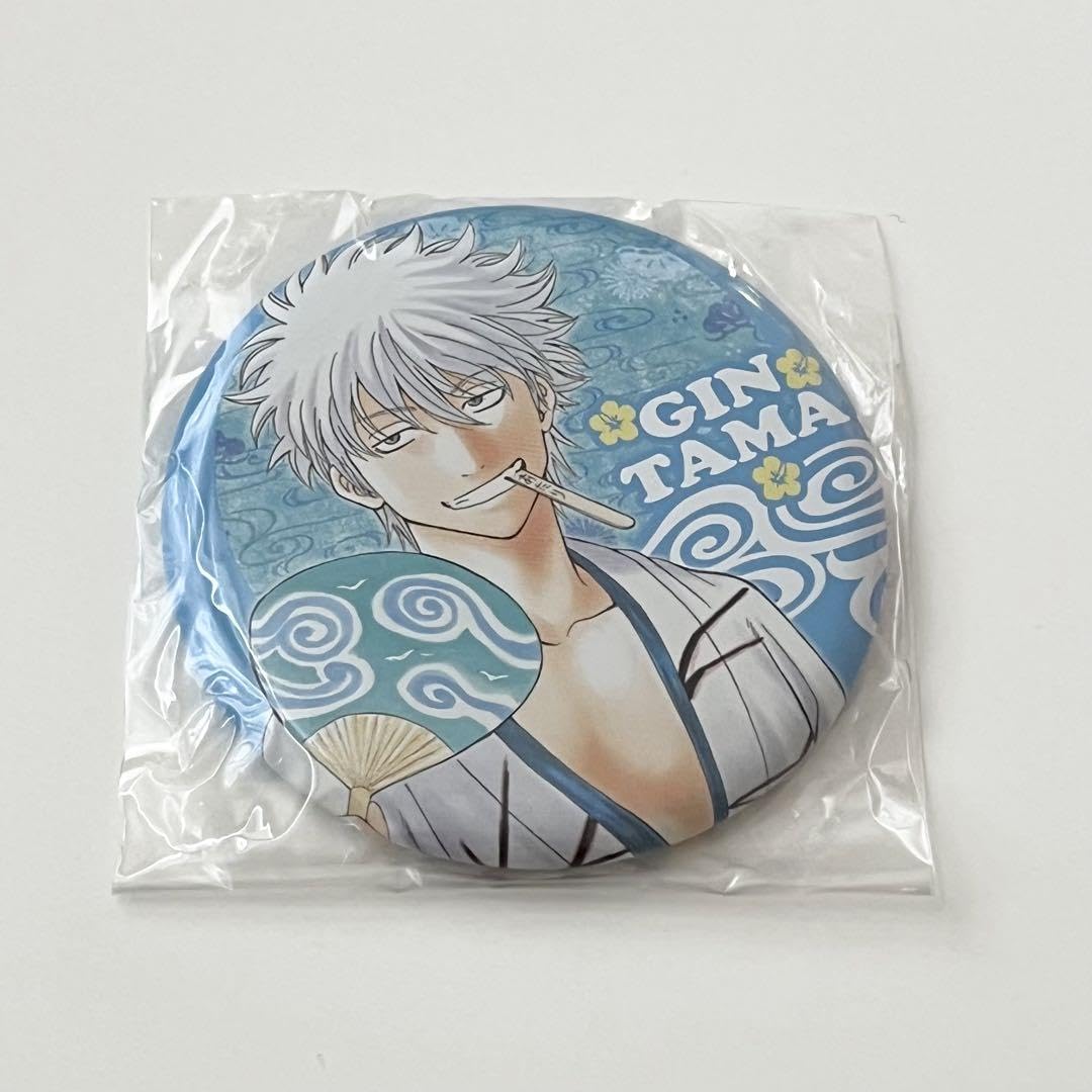 銀魂 坂田銀時 缶バッジ ジャンプステーション沖縄限定 希少品】銀魂