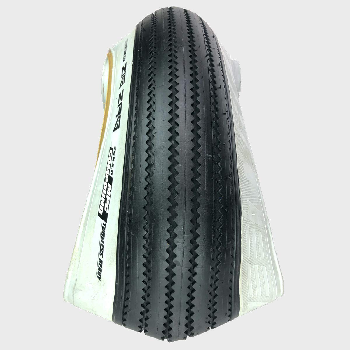 Amazon.com : 2 Vee Tire Zig Zag 26x4.0 White Wall Bike Tire with