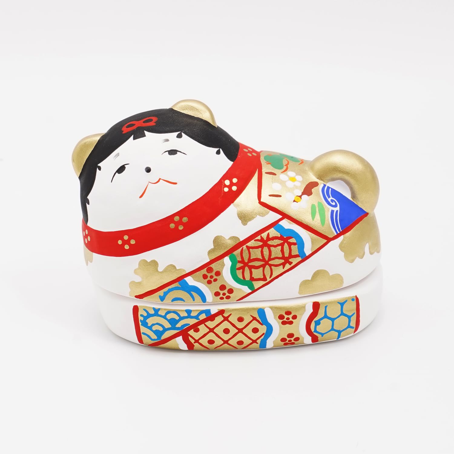 Amazon.co.jp: ふくべ屋 瀬戸焼 雛人形 犬筥お雛かくれんぼ 小さい雛