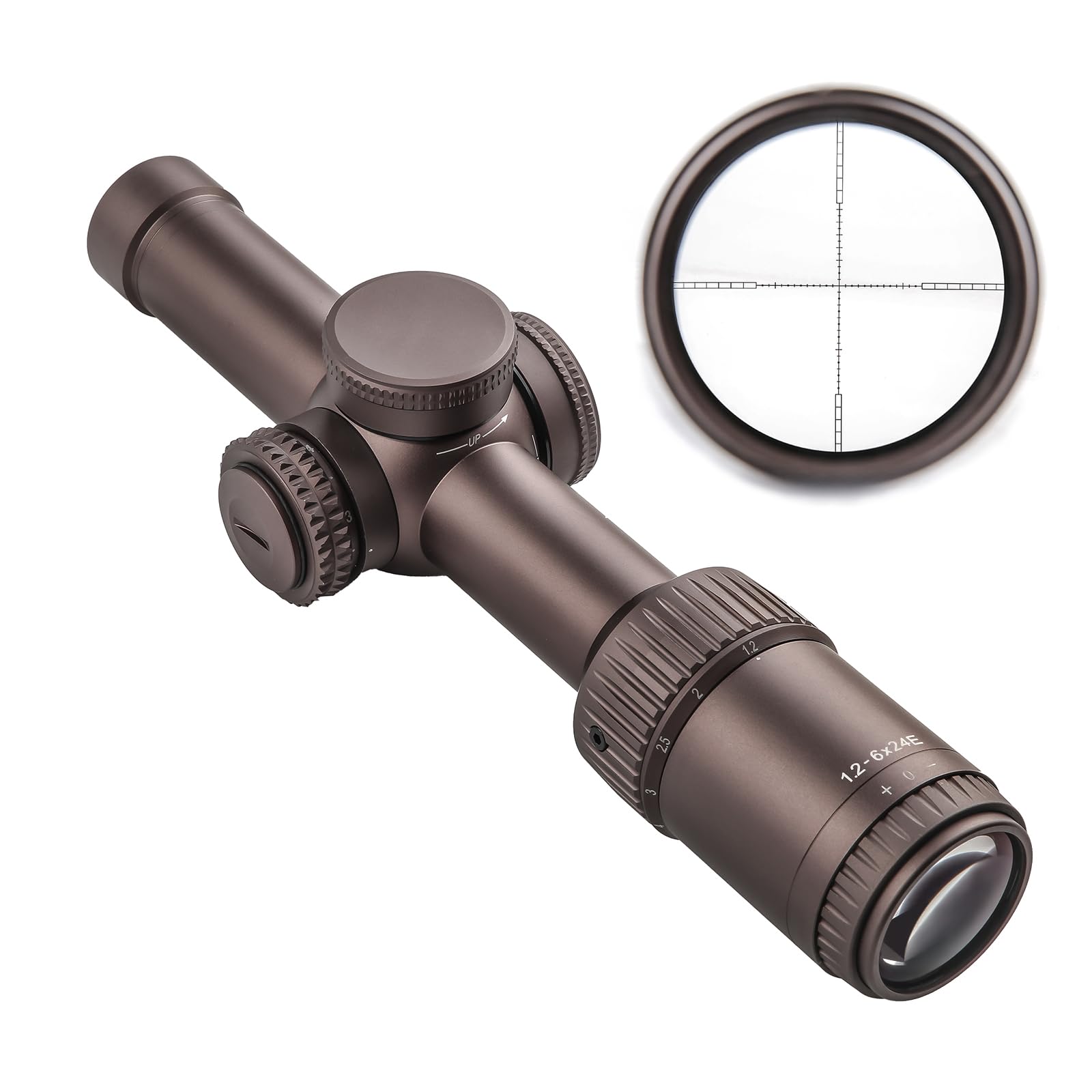 Amazon.co.jp: T-EAGLE製VOタイプ1.2-6x24ライフルスコープ 可変倍率