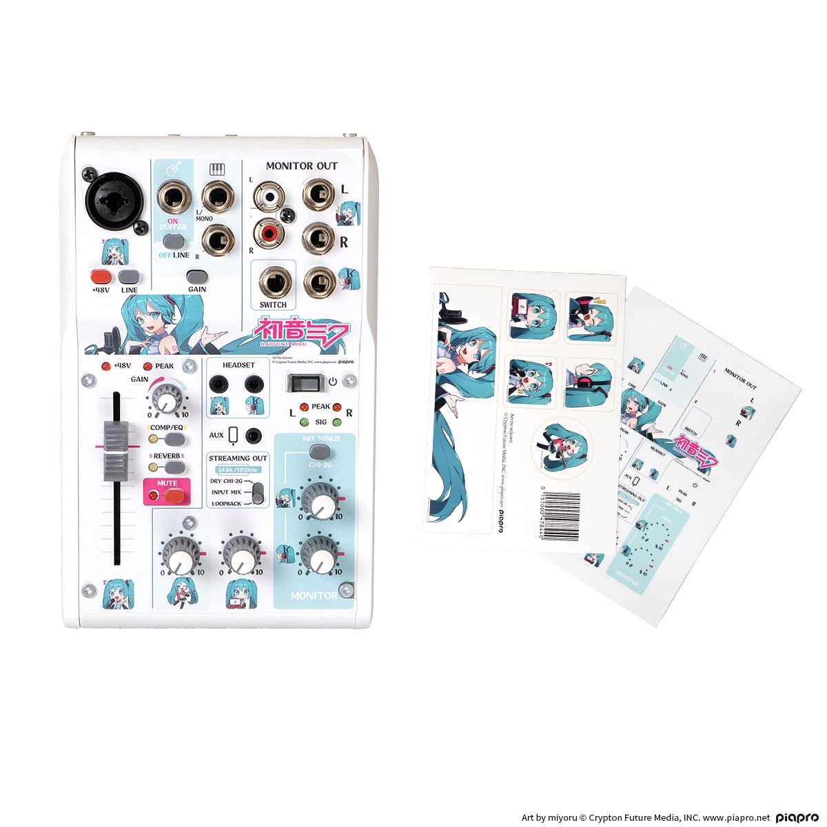 Amazon.co.jp: 初音ミク × YAMAHA AG03MK2 オーバーレイシート セット