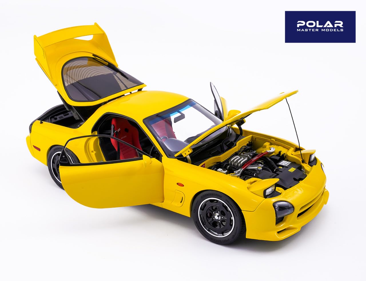 Amazon | POLAR MASTER MODELS 1/18 Mazda RX7 Speed Yellow 完成品