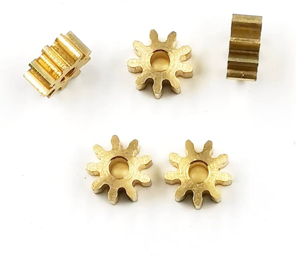 Amazon | ピニオンギアセット 9T 2A 0.6M銅歯車9歯穴1.98mmの厚さ3mm