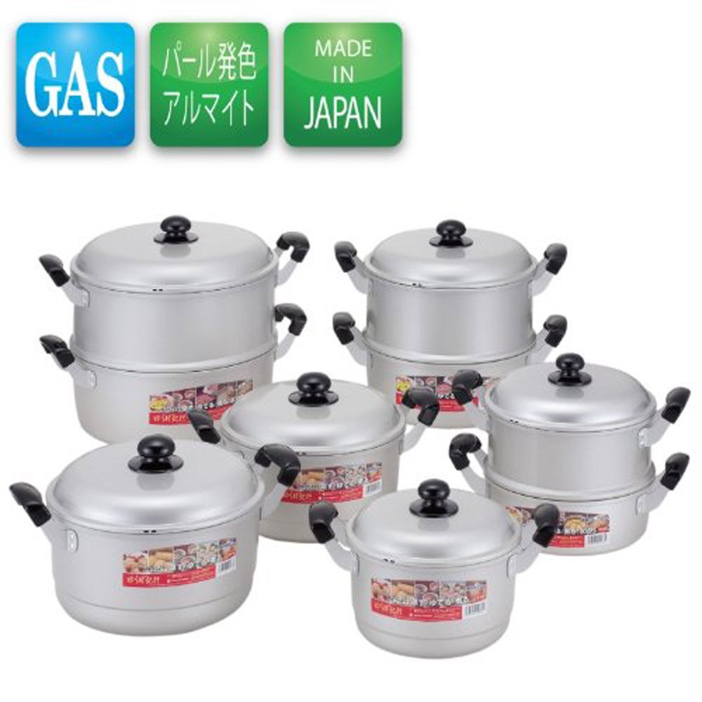 Amazon｜北陸アルミニウム(Hokuriku Alumi) 蒸し器セット 30cm [ガス火