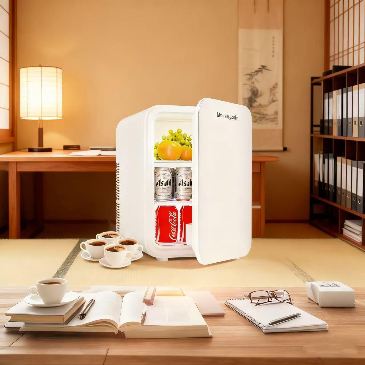 Amazon | HANLANG ミニ冷蔵庫 10L 冷蔵庫小型 -2℃～60℃ 小型冷温庫