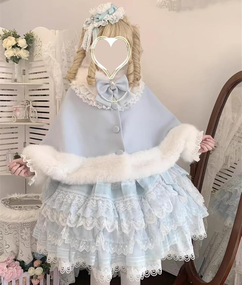 Amazon | [KEWJYUE] ポンチョコート マントコート レディース 地雷系