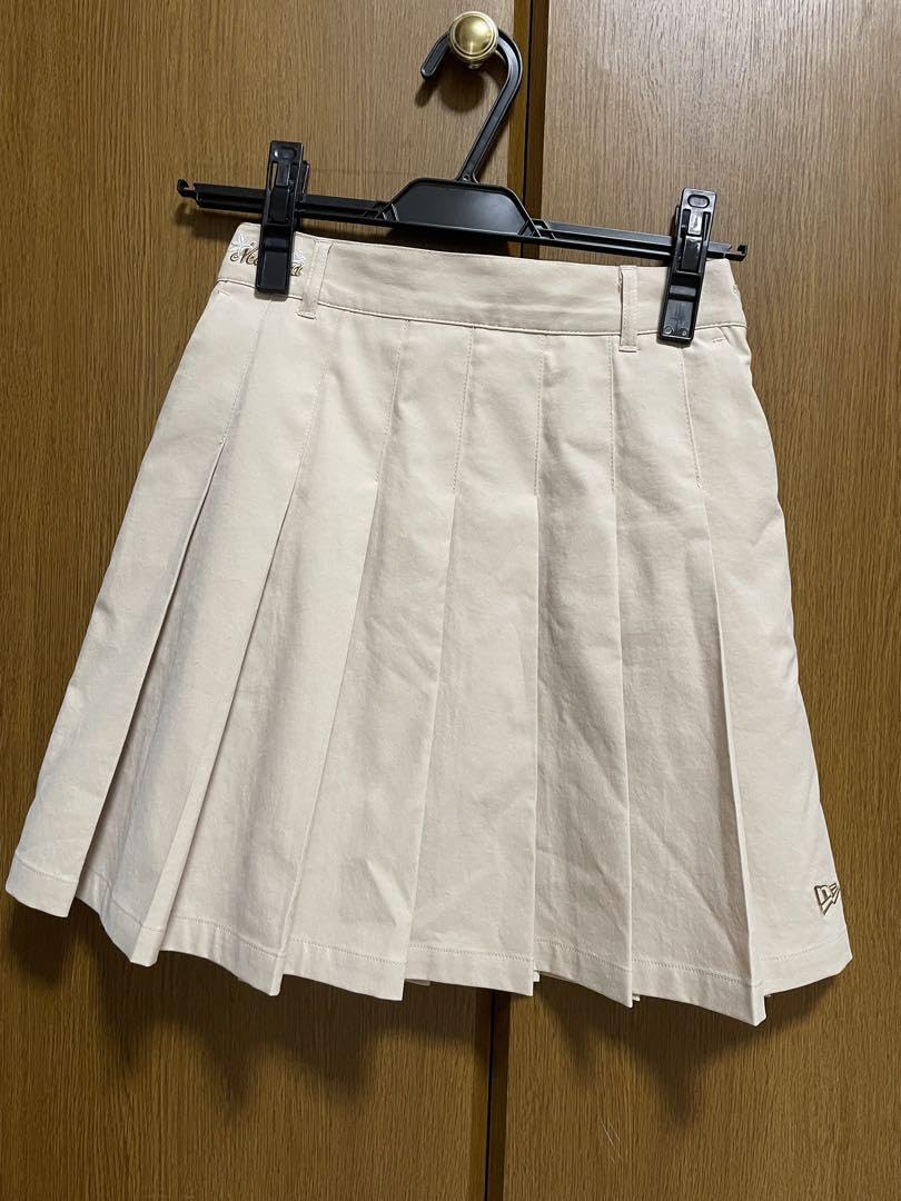 セール品 ニューエラ ベージュ ゴルフスカート Lサイズ タグ付き