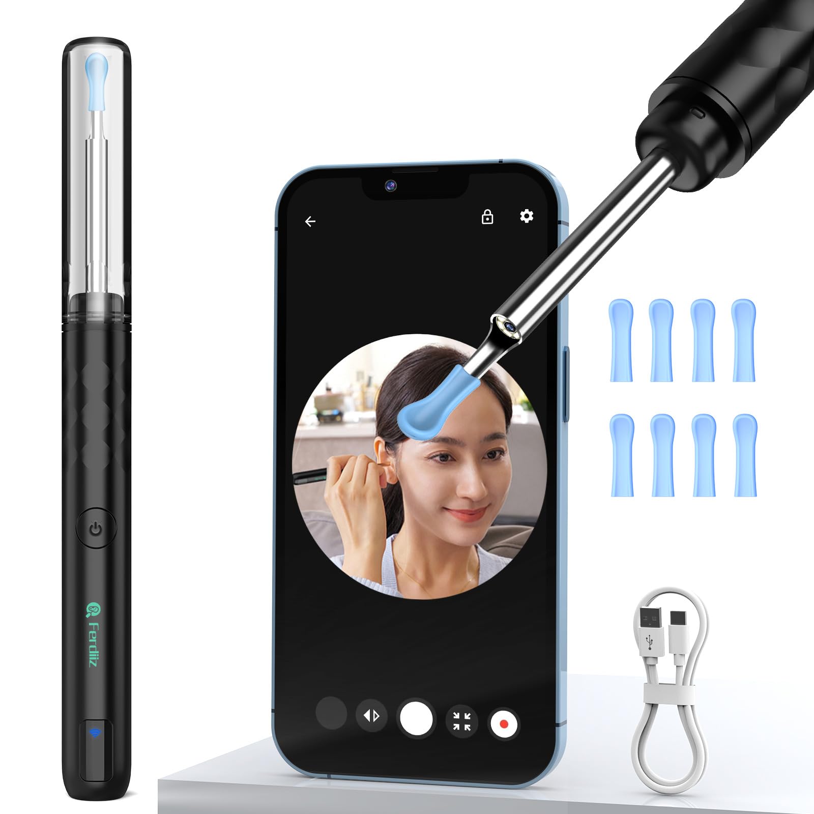 Amazon.co.jp: Ferdiiz 耳掻き カメラ みみかき 耳掃除 スコープ 1080P