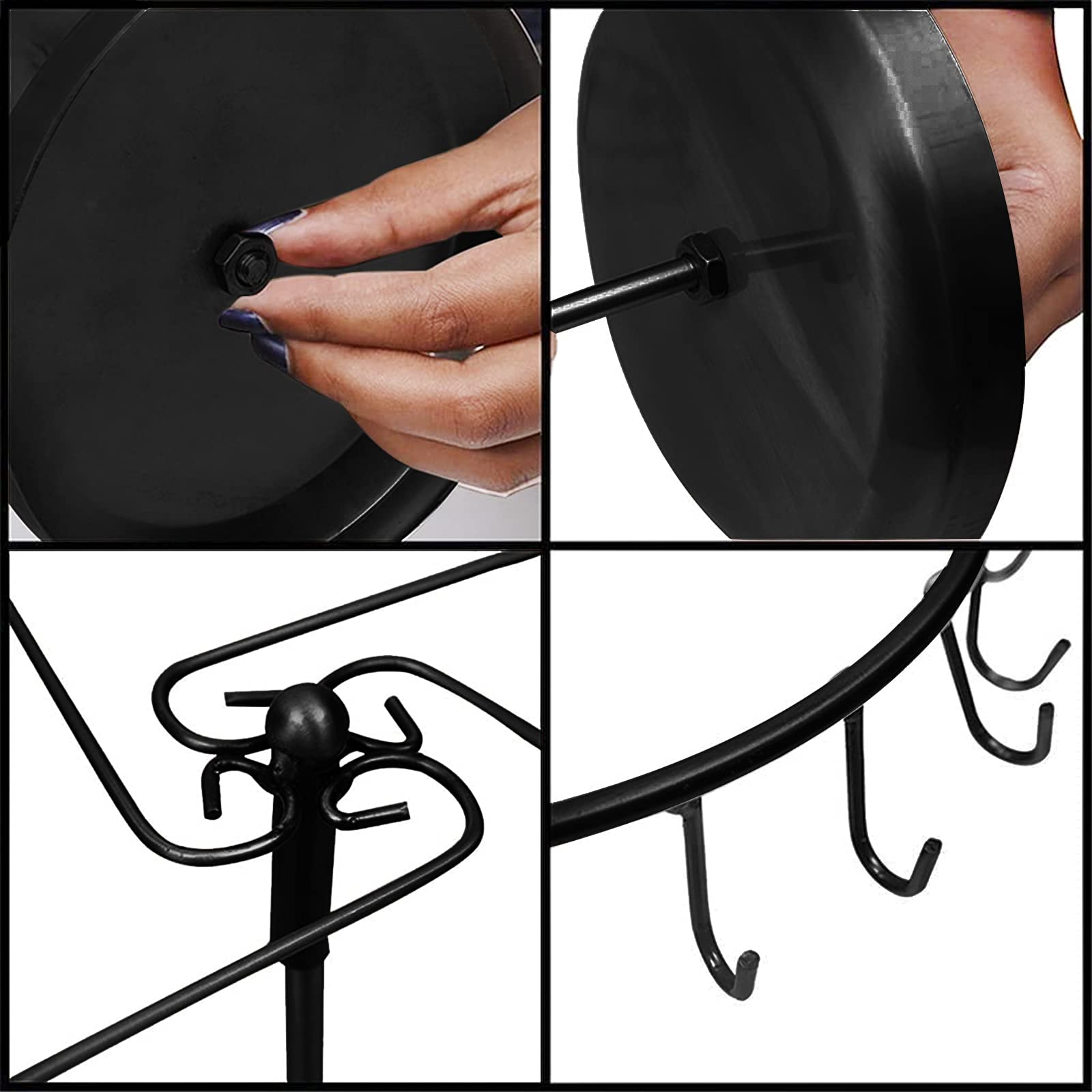 Amazon｜ジュエリースタンド 回転式 アクセサリースタンド ネックレス