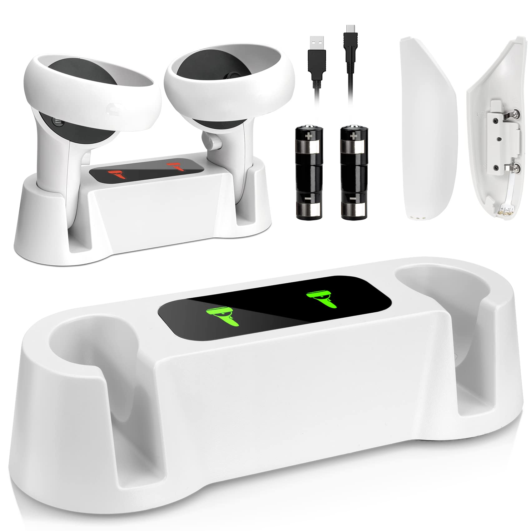 Amazon | Oculus Quest 2コントローラー用充電ドック、Oculus Quest 2