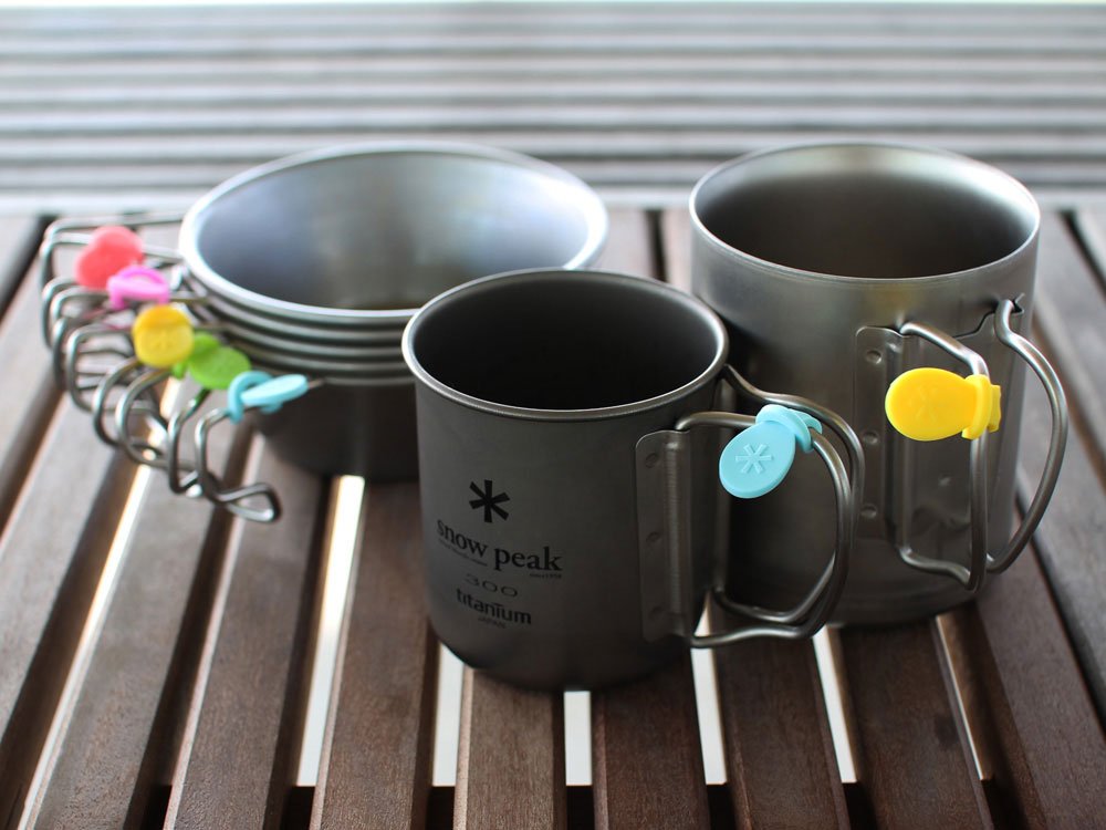 送料無料 廃盤 スノーピーク カップマーカー レッド 9個 送料無料 廃盤