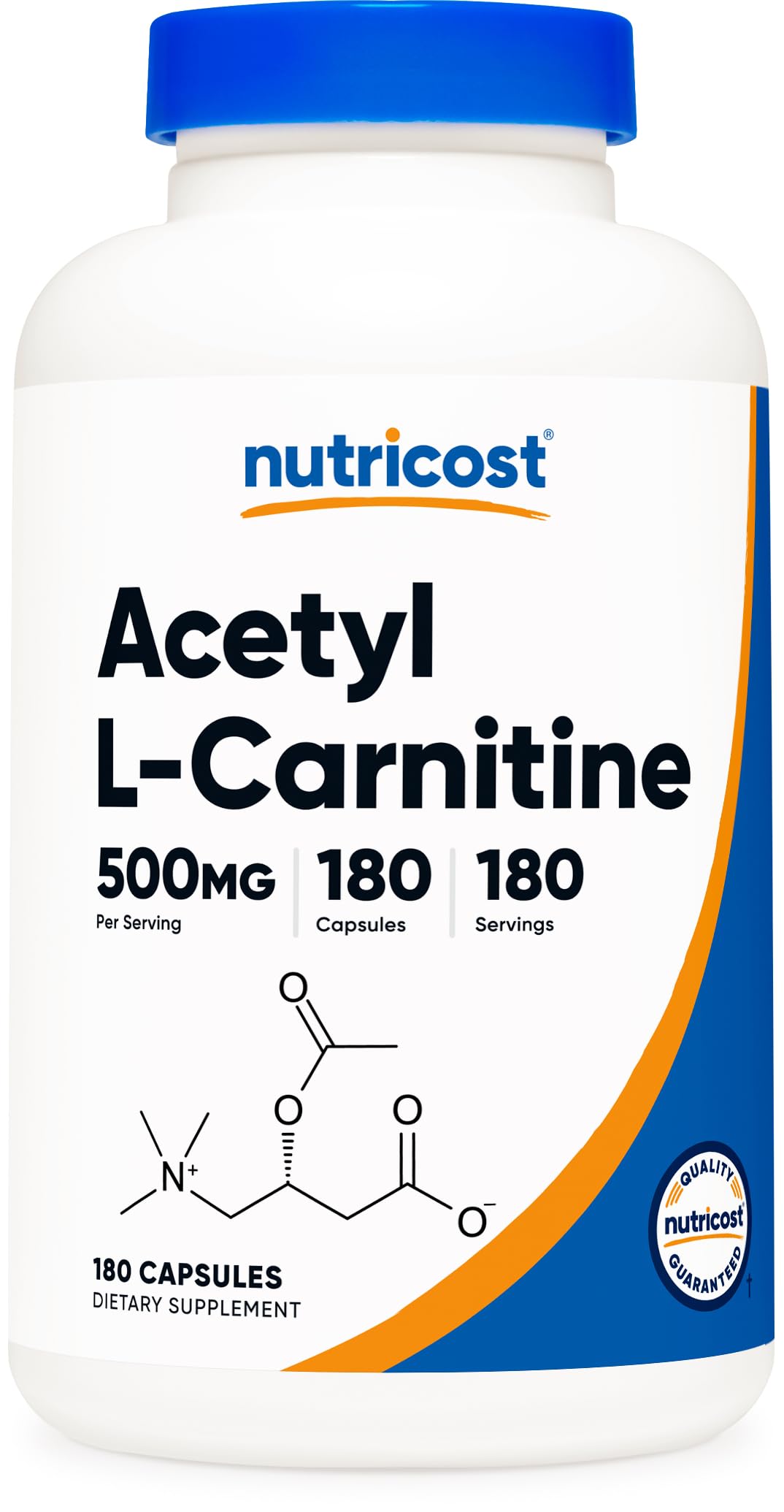 Amazon | Nutricost アセチル L-カルニチン 500mg、180個 カプセル