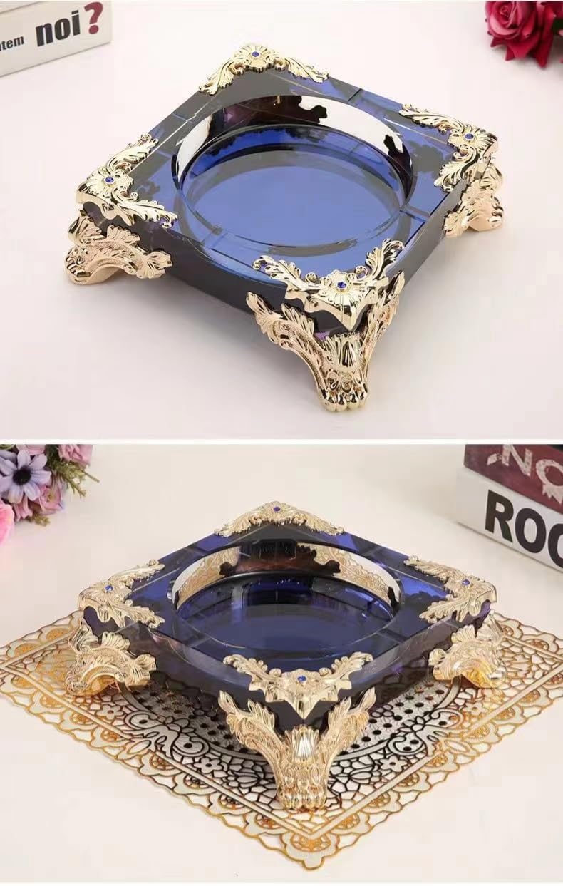 Amazon.co.jp: 高級灰皿灰皿 卓上 大容量蓋付き 灰皿 おしゃれおもしろ