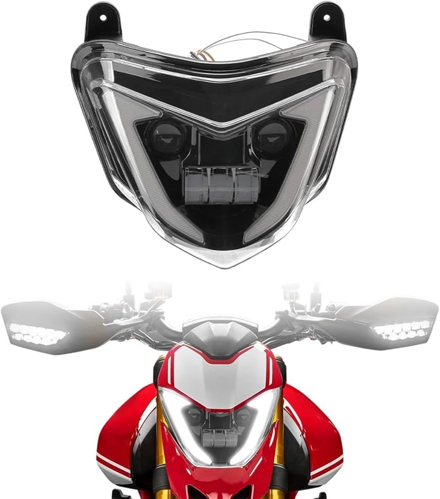 Amazon.co.jp: バイク用ヘッドライト ドゥカティ用ハイパーモタード