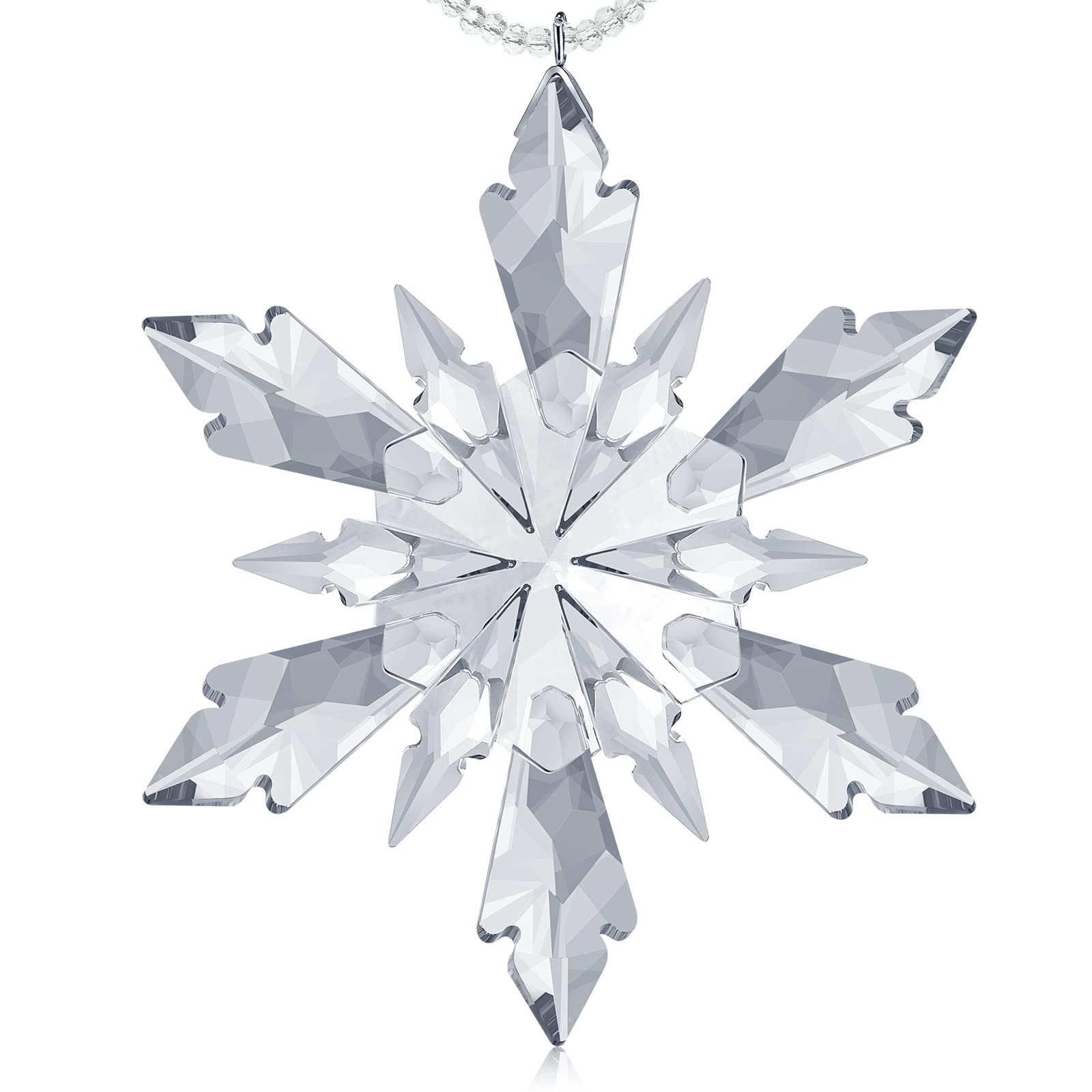 Amazon.co.jp: Mimorou クリスマス 雪の結晶 クリスタルオーナメント