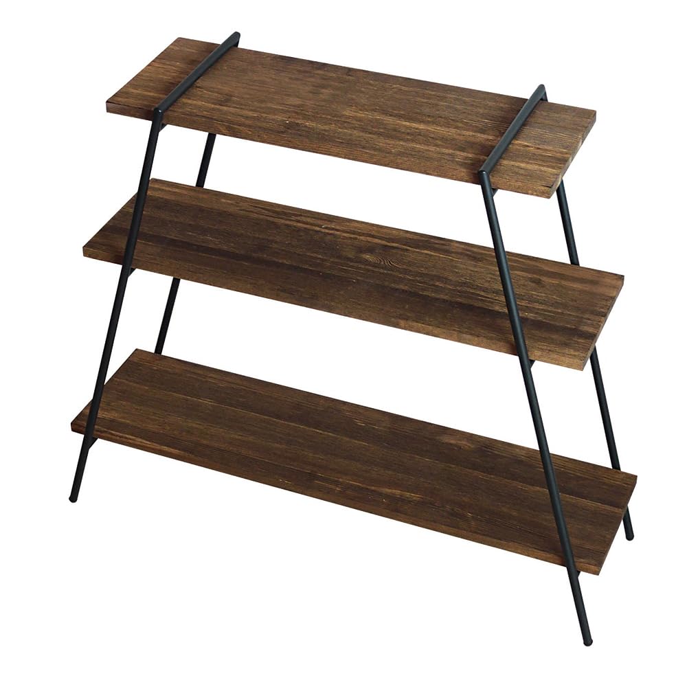 Amazon｜コレンド(COLLEND) アイアンレッグラック ダークブラウン 3段