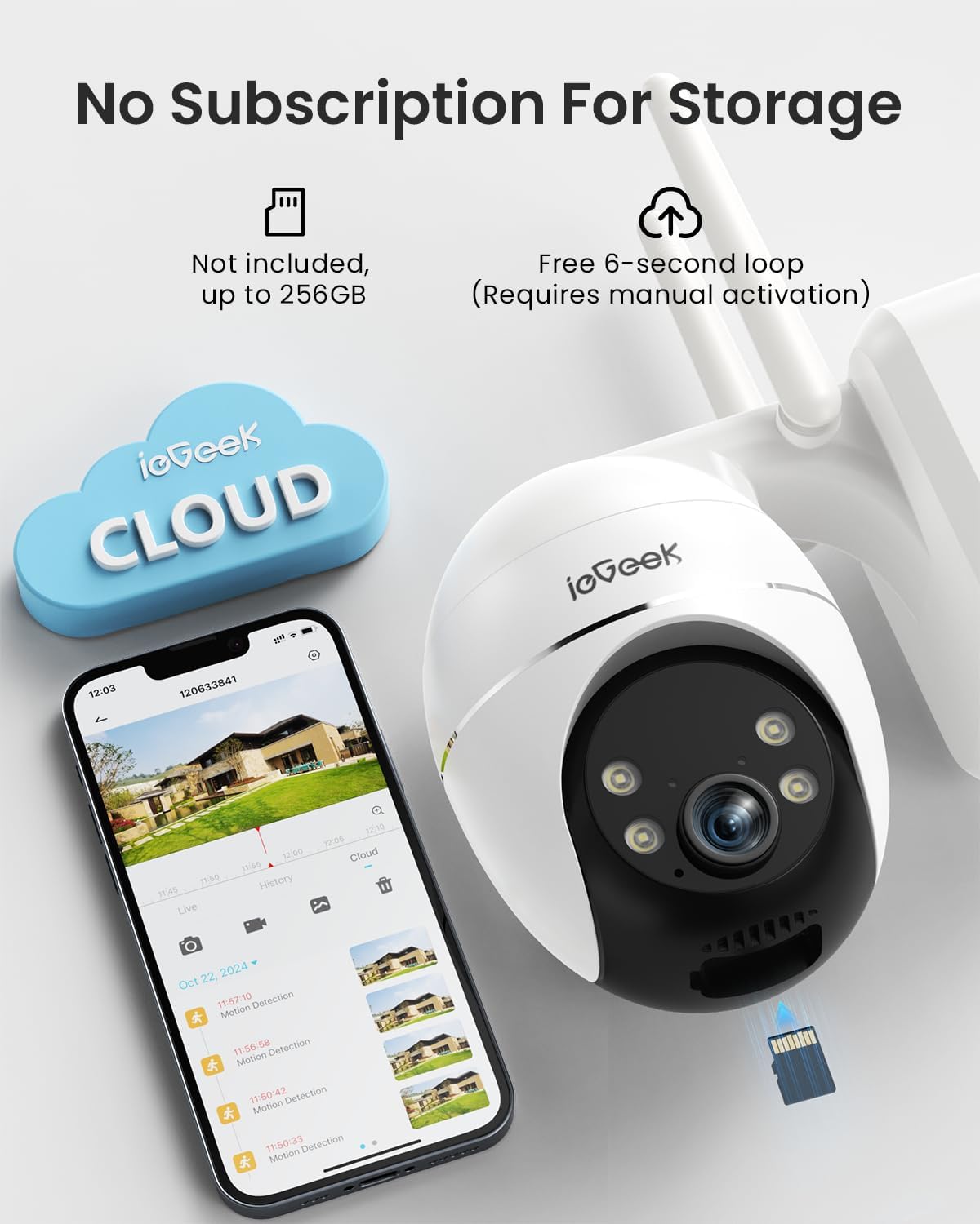 ieGeek S7 AOV 屋外セキュリティカメラ ユーザーマニュアル