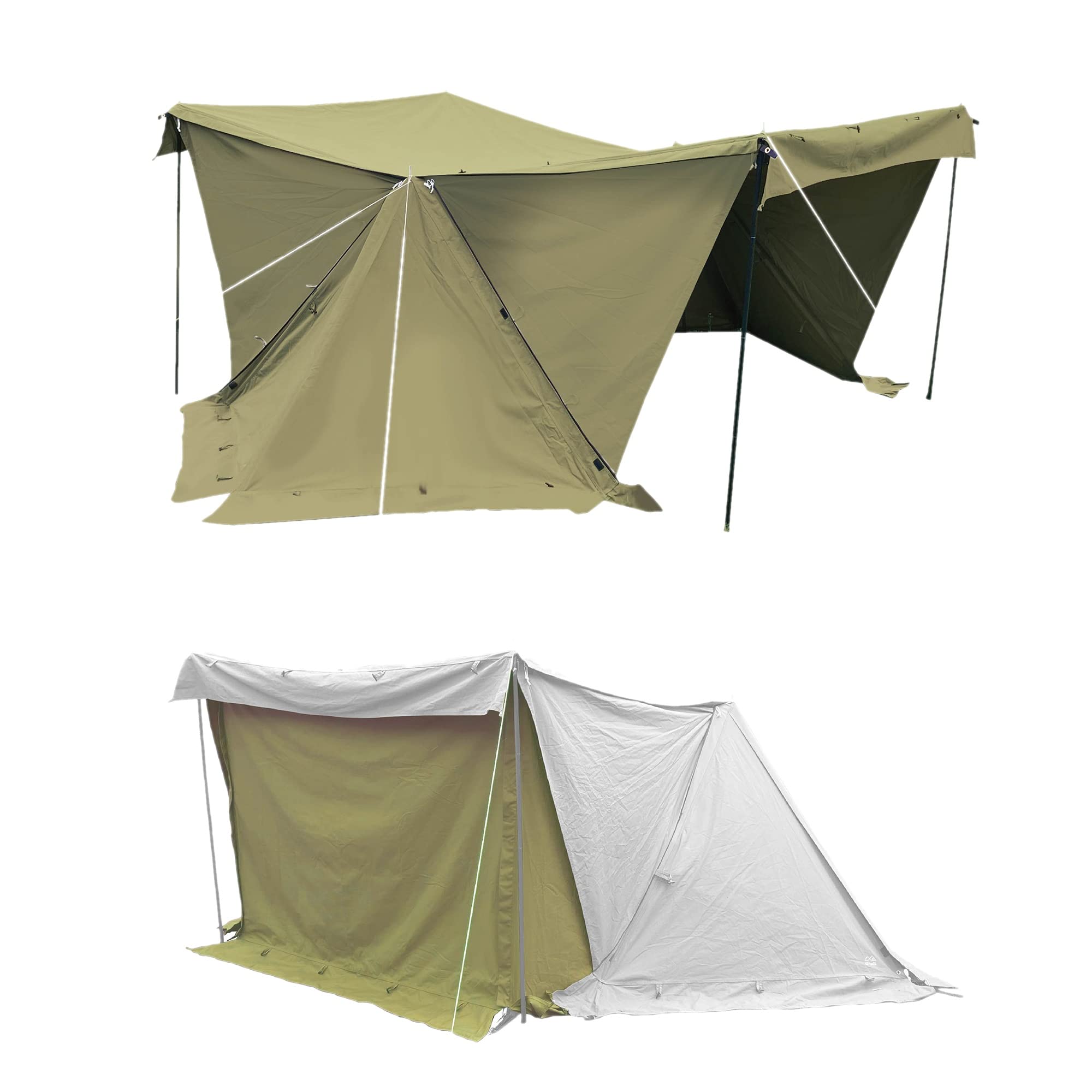 Amazon | 8tail パップテント 軍幕 ソロ 【ゴッドパップ】 tc ポリ