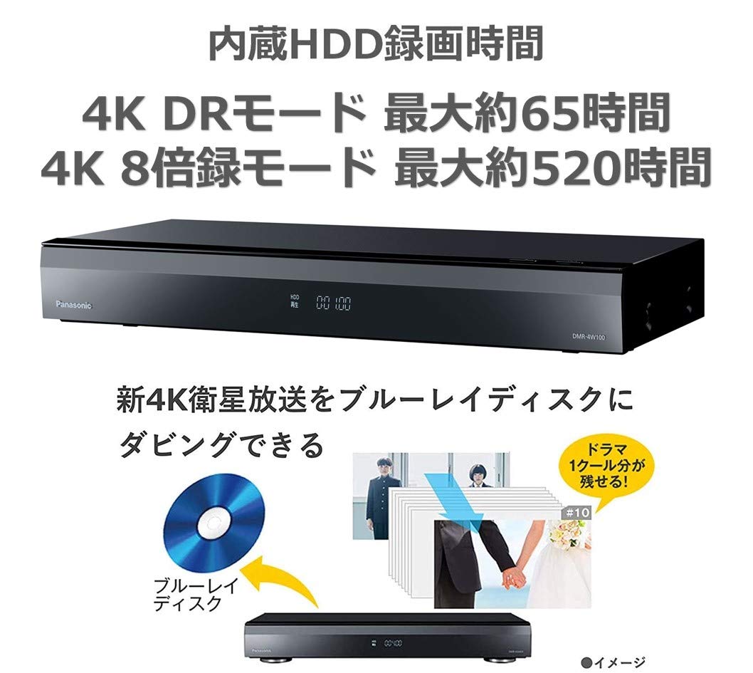 Amazon | パナソニック 1TB 3チューナー ブルーレイレコーダー 4K
