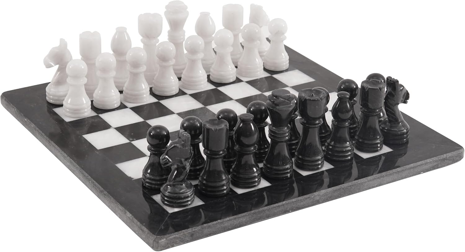 Amazon | Radicaln マーブル チェスセット 12インチ 黒と白