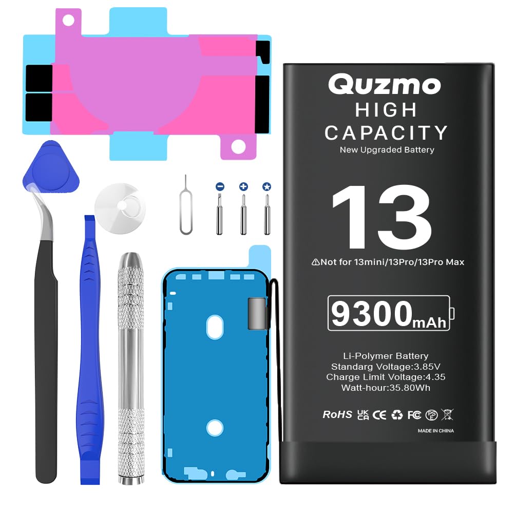 9300mAh Ersatzakku kompatibel mit iPhone 13, Ersatzakku mit hoher