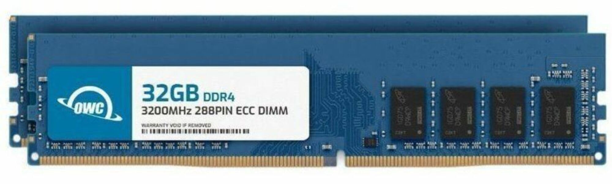 OWC 64GB (2x32GB) DDR4 3200MHz PC4-25600 CL22 2RX8 ECC Unbuffered