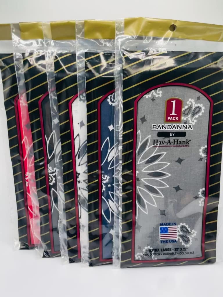 Amazon.com: Hav-A-Hank Paisley Bandana 100% Cotton/USA Made 22