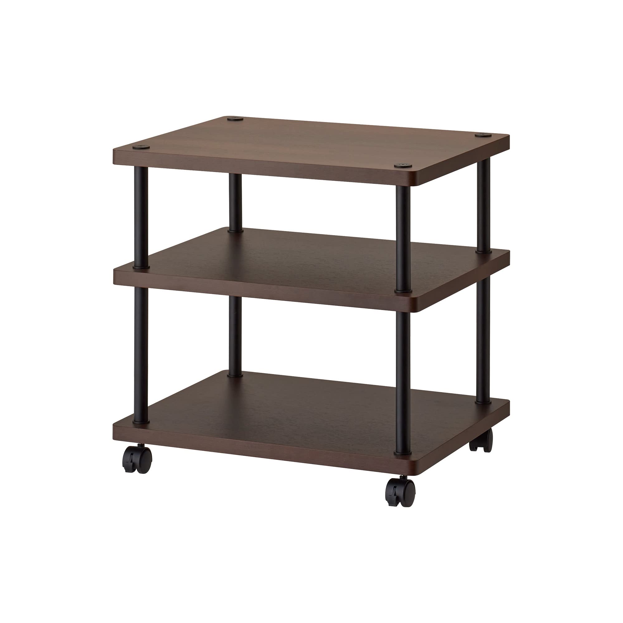 Amazon.co.jp: ハヤミ工産 オーディオラック 3段 キャスター付き