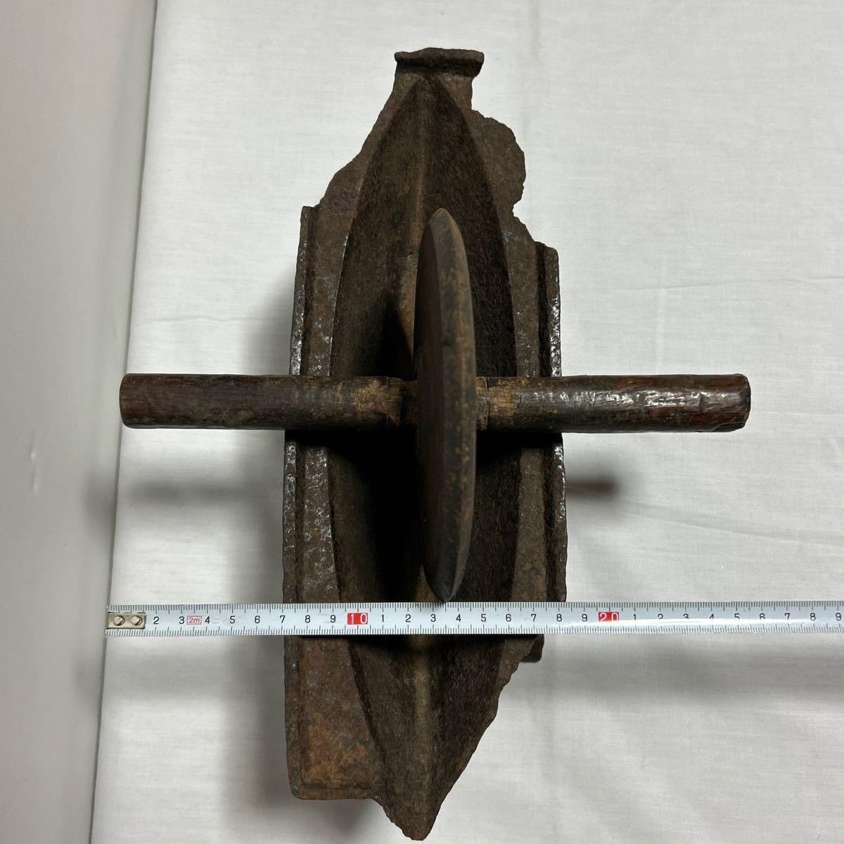 Amazon.co.jp: 薬研やげん古道具古民具鉄製薬碾薬卸漢方薬すり鉢骨董