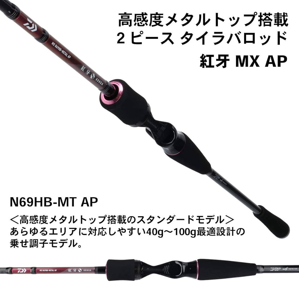 Amazon | ダイワ(DAIWA) タイラバロッド 紅牙MX AP(エアポータブル