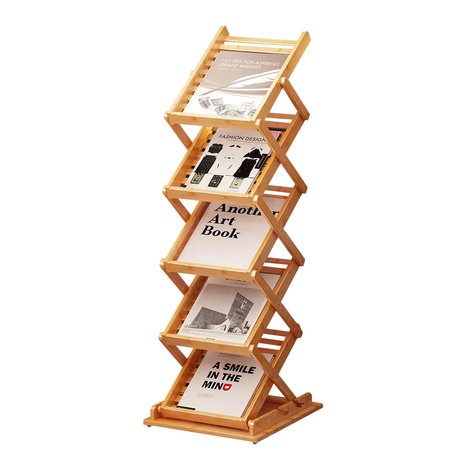 Amazon.co.jp: JIALAGESA マガジンスタンド マガジンラック 5段