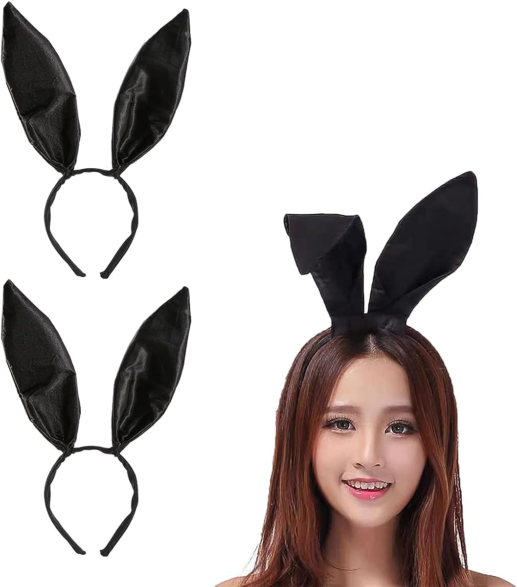 Amazon.co.jp | うさ耳 カチューシャ 黒 2個入り バニーガール ウサ耳