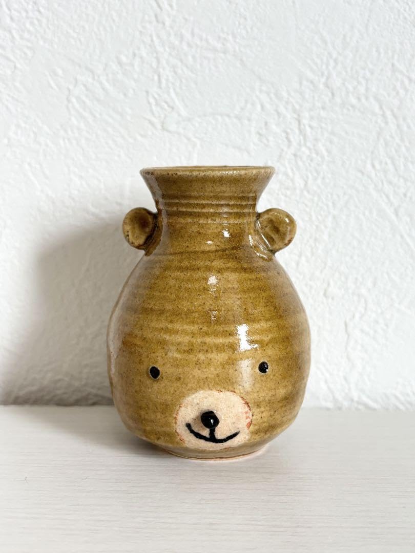 Amazon.co.jp: ヤッチとムーン くま 一輪挿し つぼっクマ やちむん