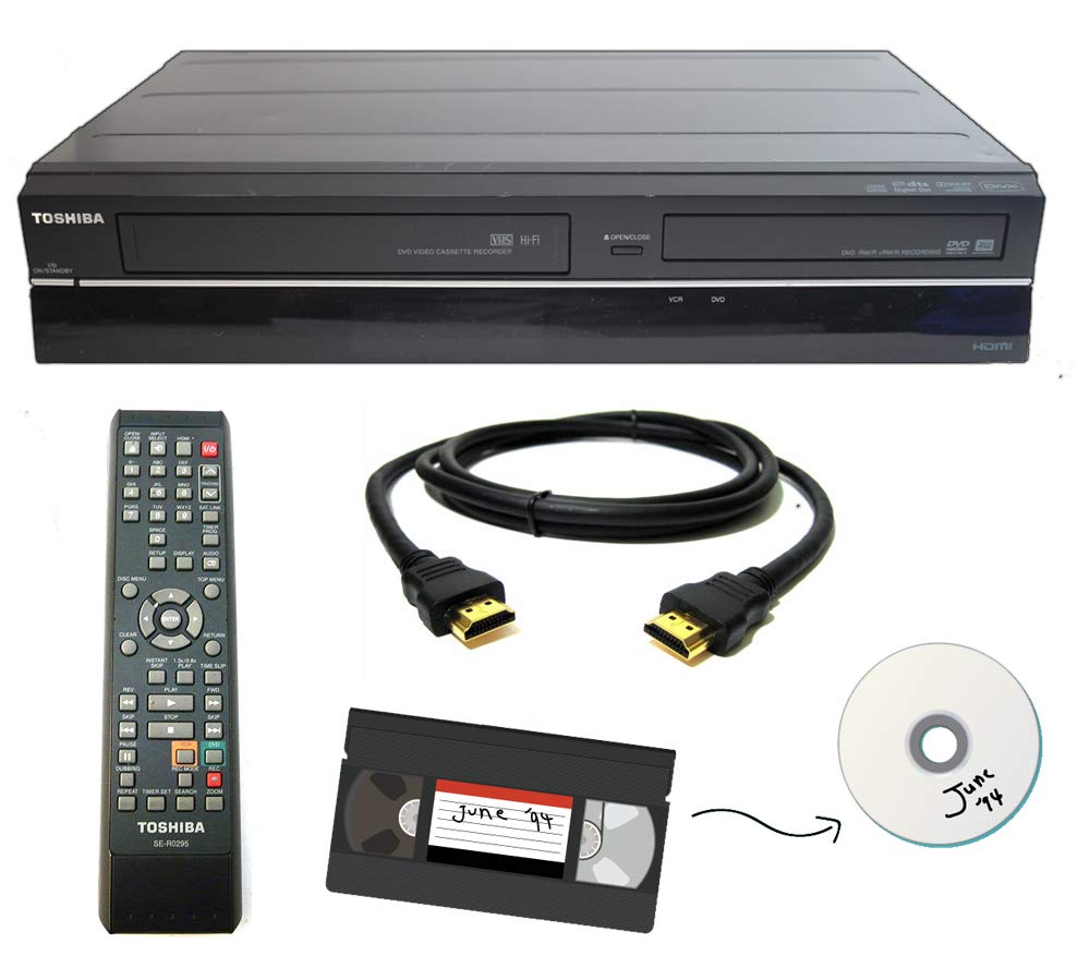 Amazon | 東芝 VHS - DVDレコーダー VCRコンボ リモコン付き HDMI